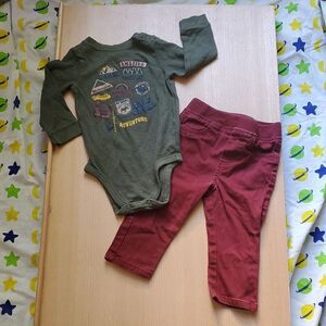 Garanimals 18 Months Jumpsuit And Pant Set Toddler Boys 🌏5/$10🌏